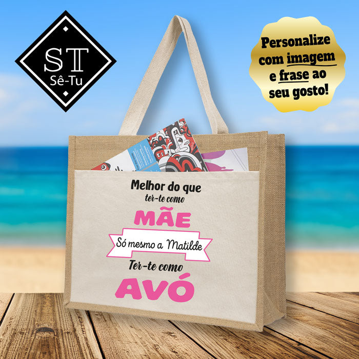 Saco c/ Bolso Melhor que Mãe é Avó